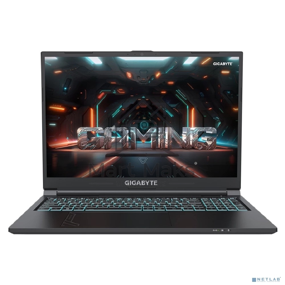 Ноутбук Gigabyte G6 черный KF-H3KZ853KD, KF Intel Core i7-13620H/16Gb/SSD512Gb/RTX4060 8Gb/16