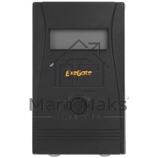 Источник бесперебойного питания ExeGate Smart LB-650.LCD.AVR.4C13 (650VA/390W, LCD, AVR, 4*C13, батарея 12V 7Ah, черный)