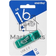 Флешка USB Smartbuy Glossy series Green (SB4 GbGS-G), 4Gb, USB 2.0, R/W 25/15, зеленый