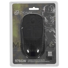 Мышь беспроводная Oklick 976GW черный, 3200 dpi, радиоканал, USB, кнопки - 6