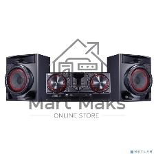 Мини-аудиосистема LG CJ44 черный 480Вт FM USB BT