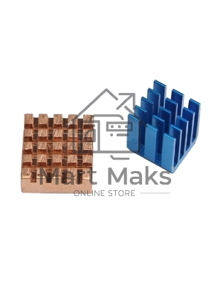 Набор радиаторов ACD RA207 Golden + Blue Heat Sink setfor Raspberry Pi 3