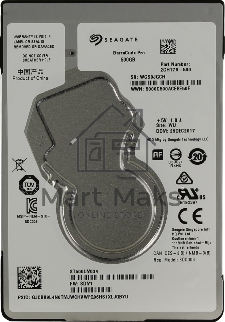 Жесткий диск Seagate HDD 500 GbBarraCuda ST500LM034 2.5