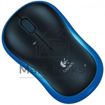 Мышь беспроводная Logitech M185 синий, 1000 dpi, радиоканал, USB, кнопки - 3