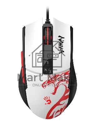 Мышь проводная A4Tech Bloody L65 Max белый, 12000 dpi, USB, кнопки - 7