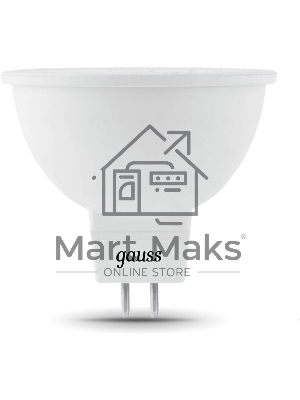 Лампа cветодиодная LED Gauss MR16 12V 5W 530lm 6500K GU5.3 1/10/100 201505305