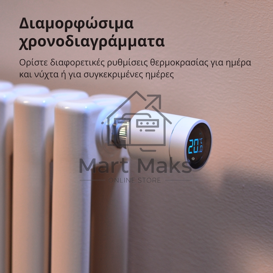 Термоголовка Aqara Smart Radiator Thermostat E1 (SRTS-A01) для радиат. резьбовой
