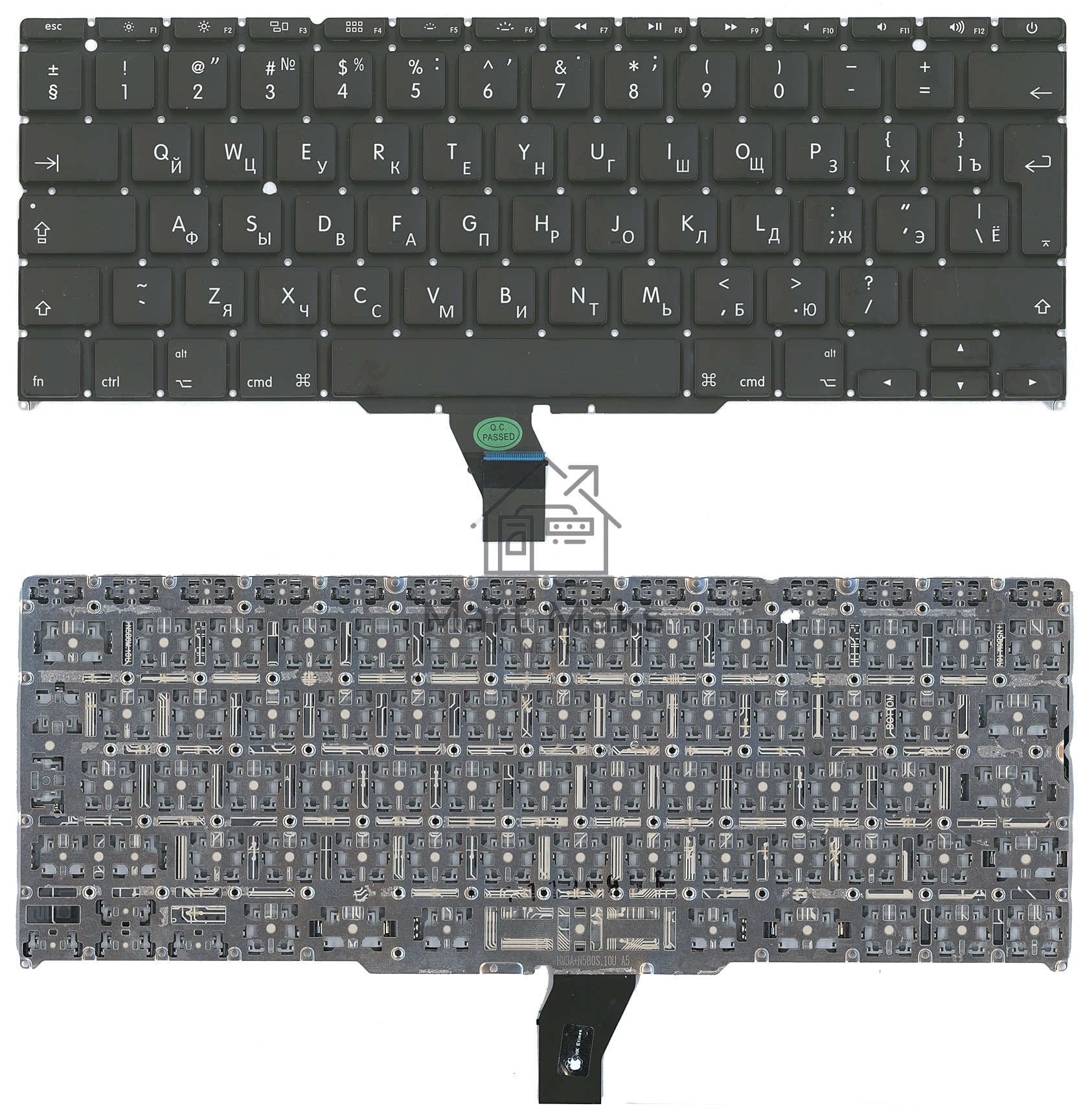 Клавиатура для ноутбука MacBook A1370 большой ENTER 2011+ с подсветкой