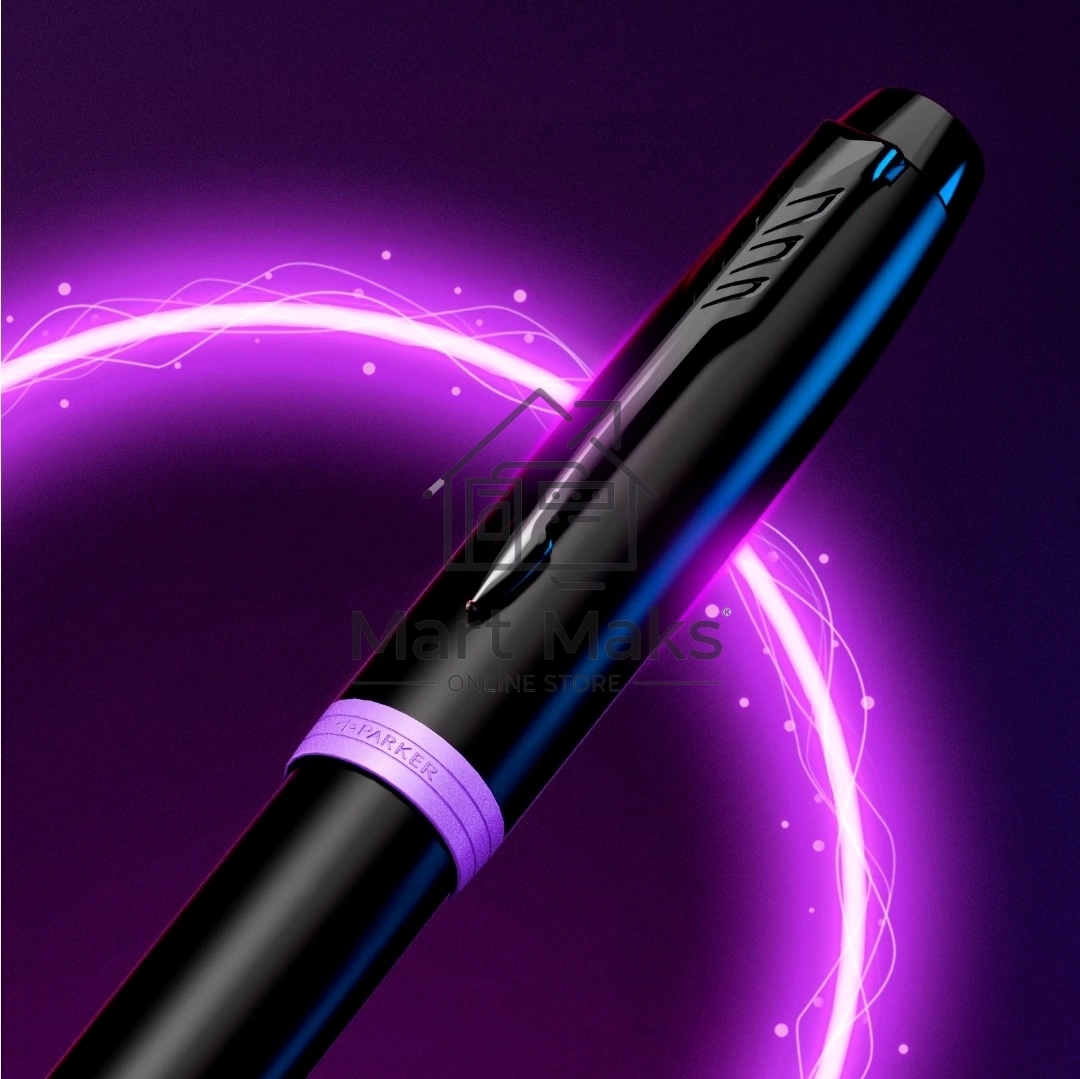 Ручка перьевая Parker IM Vibrant Rings F315 (2172948) Amethyst Purple PVD сталь нержавеющая F, подарочная коробка