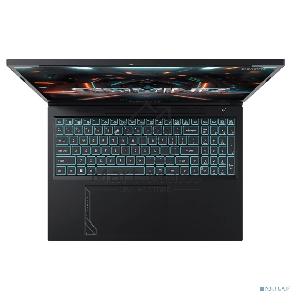Ноутбук Gigabyte G6 черный KF-H3KZ853KD, KF Intel Core i7-13620H/16Gb/SSD512Gb/RTX4060 8Gb/16