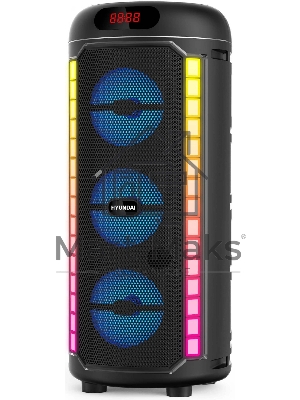 Минисистема Hyundai H-MC1221 черный 15Вт FM USB BT SD/MMC