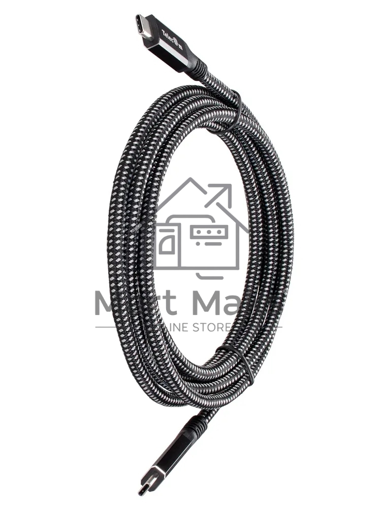 Кабель USB4 TypeCM/CM 8K@30Hz, 40Gbps, PD 240W, медь Telecom 1.5м TUS840-1.5M