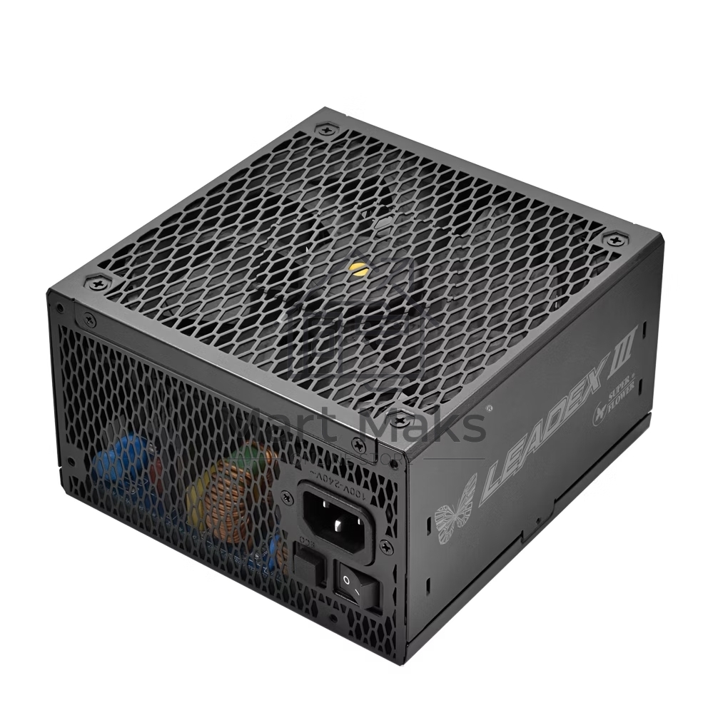 Блок питания Super Flower Power Supply Leadex III Gold, 1000 Ватт, 1000W, ATX 3.1, 140мм, 8xSATA, 4xPCI-E(6+2), 1x12VHPWR(12+4), APFC, 80+ Gold, Full Modular