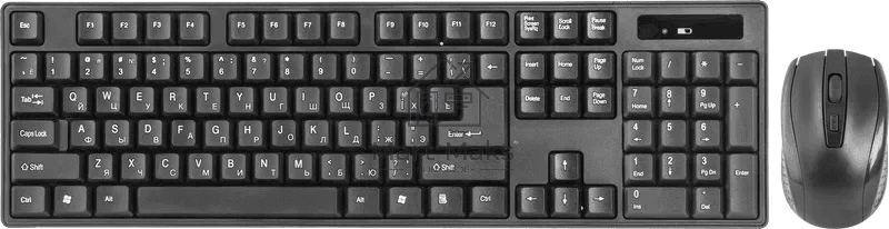 Клавиатура + мышь Defender C-915 RU черный USB 45915 Беспроводной, полноразмерный