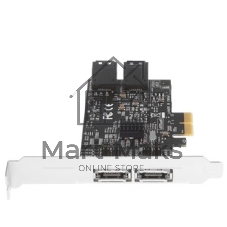 Контроллер ExeGate EXE-501 PCI-E 2.0, SATA3 6Gb/s, 2 int+2 ext (OEM)