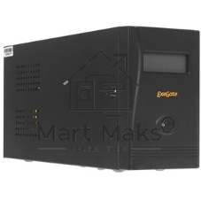 Источник бесперебойного питания ExeGate Smart LB-650.LCD.AVR.4C13 (650VA/390W, LCD, AVR, 4*C13, батарея 12V 7Ah, черный)