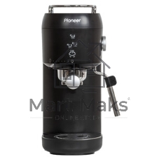 Кофеварка рожковая Pioneer CM109P black черный, исп. кофе - молотый, 1 л, 1400 Вт, 20 бар