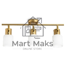 Настенно-потолочный спот TR3972/3 BS/FR латунь/белый матовый E27*3 max 40W 460*80*140