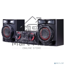 Мини-аудиосистема LG CJ44 черный 480Вт FM USB BT
