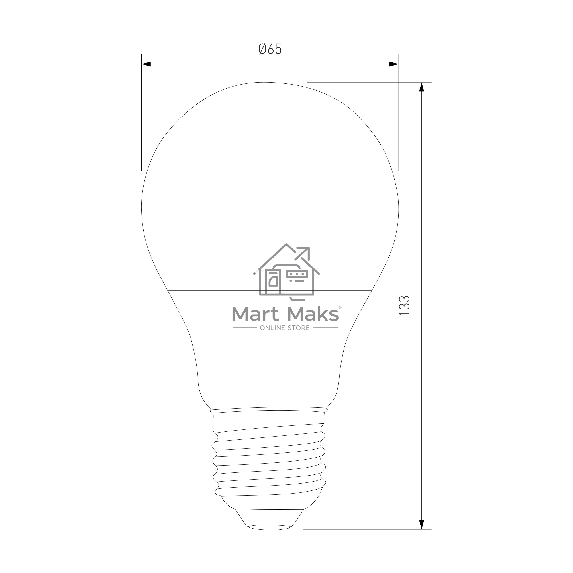 BLE2750 / Светодиодная лампа Classic LED D 20W 3300K E27 А65