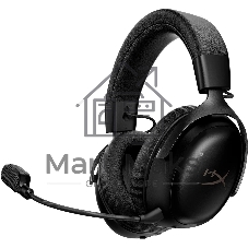 Гарнитура HyperX Cloud III S Wireless чёрный, беспроводная, радиоканал, до 120 ч, съёмный микрофон, совместимость с PS5