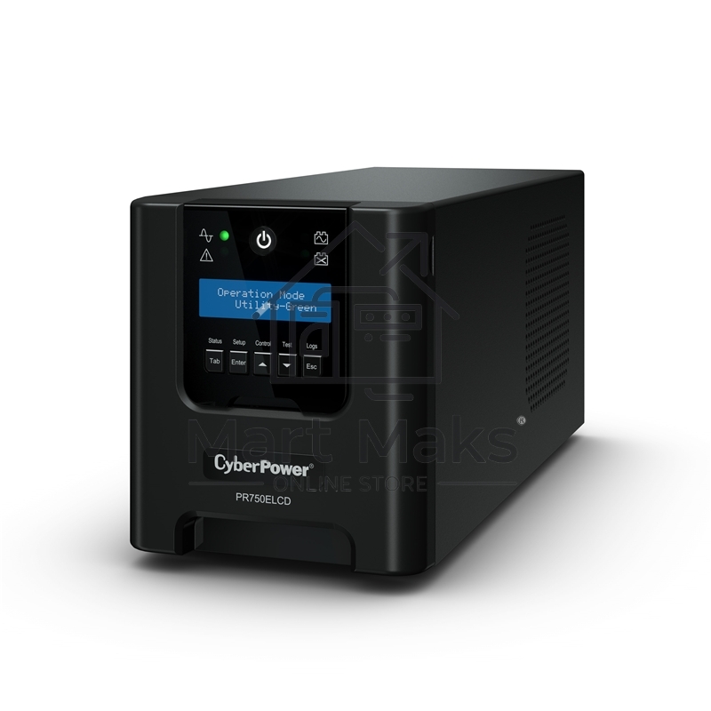 Источник бесперебойного питания CyberPower PR750ELCD 750VA/675W USB/RJ11/45 (6 IEC)