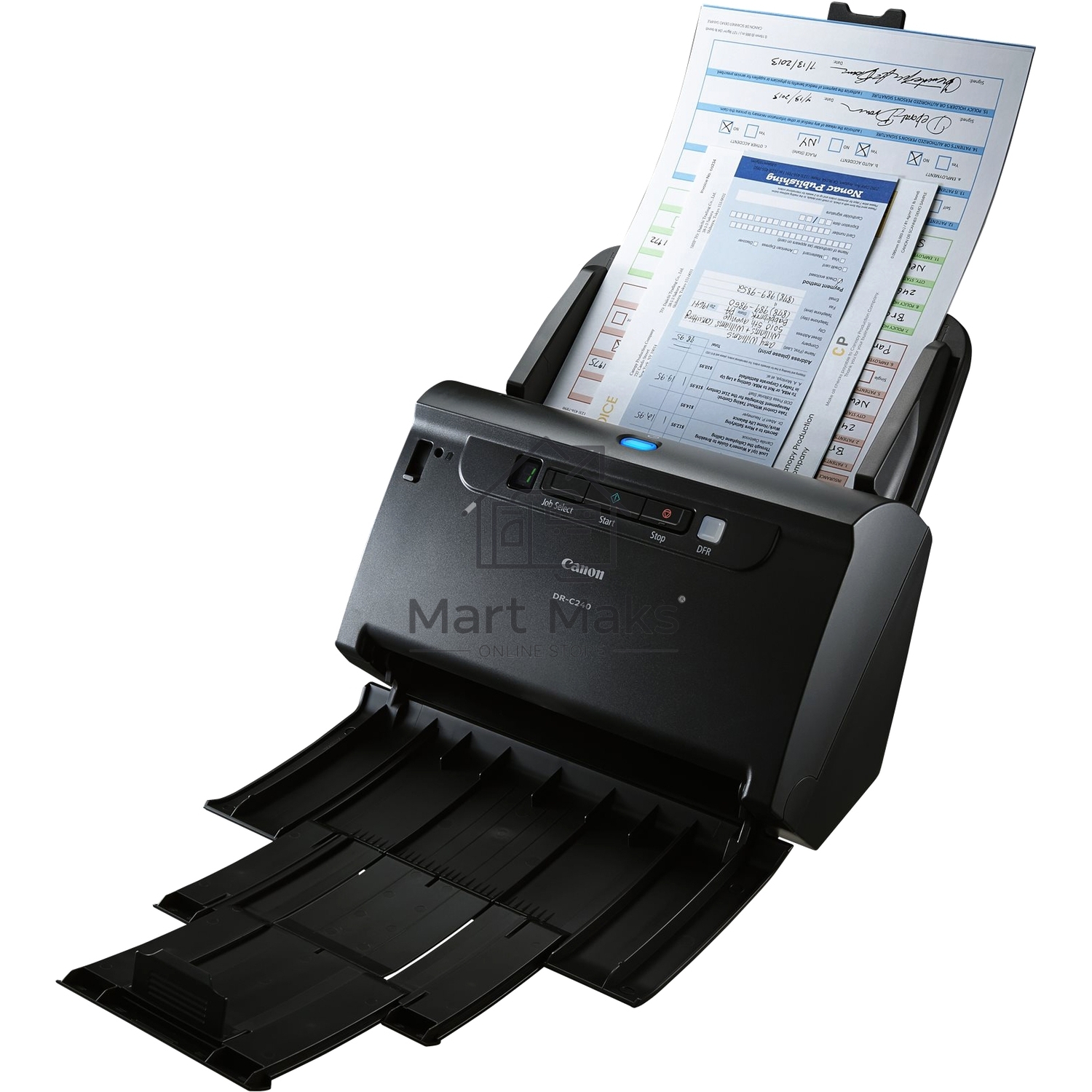 Сканер Canon DR-C240 (0651C003), протяжный, A4, CIS, 600x600 dpi, 45(30)ppm, ADF 60, Duplex Color, USB 2.0
