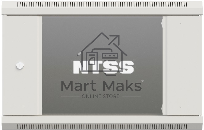 Шкаф коммутационный NTSS Премиум (NTSS-W15U6060GS) настенный 15U 600x600мм пер.дв.стекл 60кг серый IP20 сталь