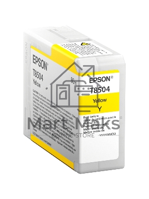 Картридж струйный Epson T8504 желтый (80 мл.) для SureColor SC-P800