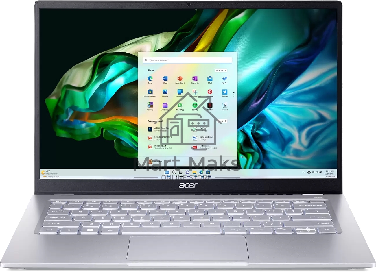 Ноутбук Acer Swift Go 14 SFG14-41-R2U2 Ryzen 5 7530U 16Gb SSD512Gb AMD Radeon 14