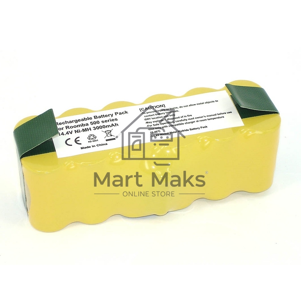Аккумулятор для iRobot Roomba 500, 510, 530, 560, 780, 800, 900 NI-MH 14.4V 3000mAh