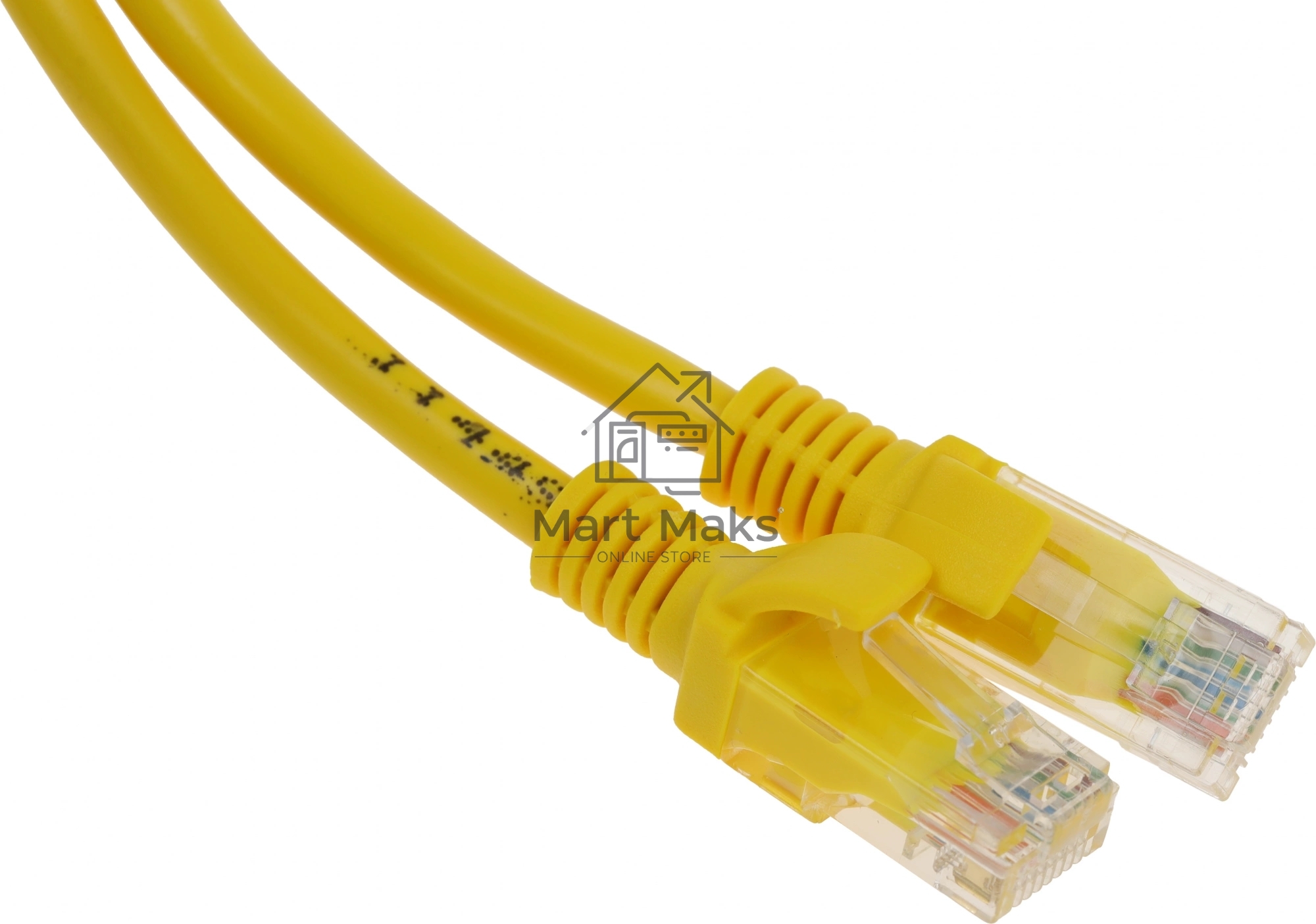 Патч-корд UTP Cablexpert кат.5e, 0.5м, литой, многожильный (желтый)