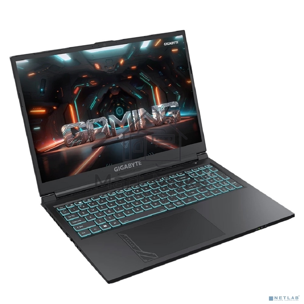 Ноутбук Gigabyte G6 черный KF-H3KZ853KD, KF Intel Core i7-13620H/16Gb/SSD512Gb/RTX4060 8Gb/16