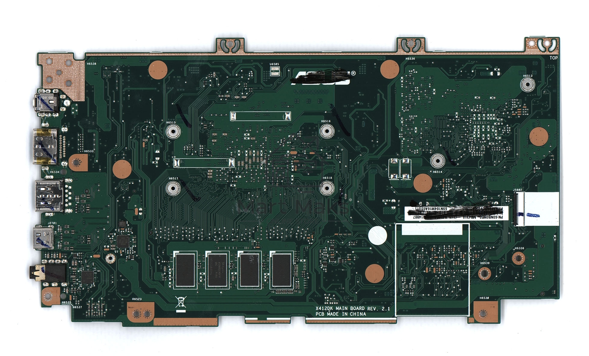 Материнская плата для Asus X412DA 4G/R5-3500U 90NB0M50-R00010