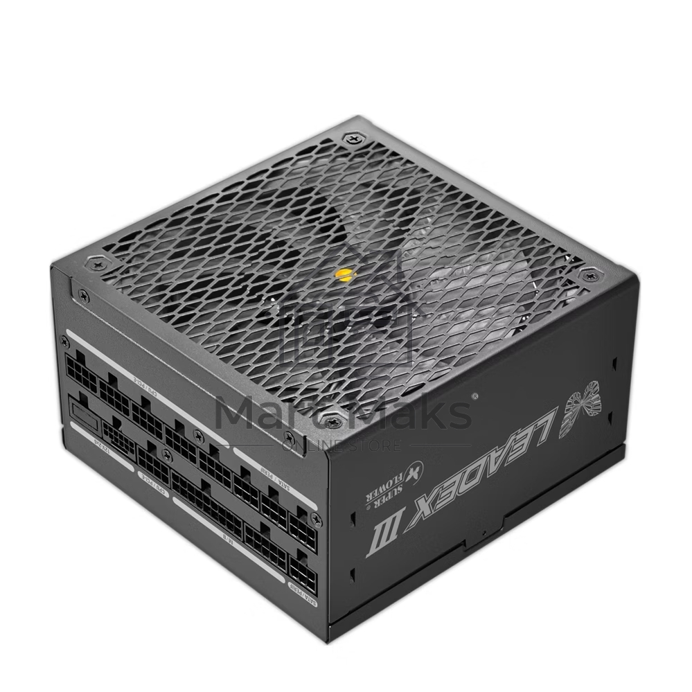 Блок питания Super Flower Power Supply Leadex III Gold, 1000 Ватт, 1000W, ATX 3.1, 140мм, 8xSATA, 4xPCI-E(6+2), 1x12VHPWR(12+4), APFC, 80+ Gold, Full Modular