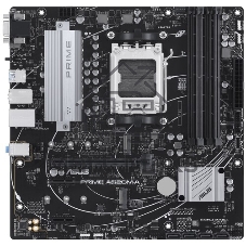 Материнская плата ASUS PRIME A620M-A-CSM, AM5, AMD A620, 2xDDR5, 4xSATA, 2xM.2, 1xPCI-E 4.0 x16, 1xHDMI, 1xDP, 1xVGA, 1x 1Gb LAN, 2xUSB-A 3.2 Gen 1, 4xUSB-A 2.0, 3x3.5 мм, 7.1, Micro-ATX