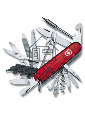 Нож перочинный Victorinox CyberTool L (1.7775.T) 91мм 39функций красный полупрозначный карт.коробка