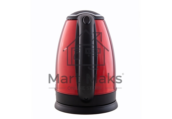 Чайник Centek CT-1068 RED (красный) металл 2л, 2000W, хромированная вставка на крышке
