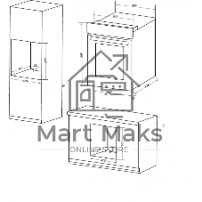 Шкаф духовой электрический Maunfeld EOEM516B, встраиваемый