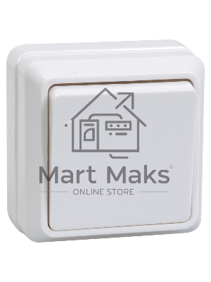 Выключатель Iek EVO10-K01-10-DC ВС20-1-0-ОБ 1кл 10А откр.уст. ОКТАВА (белый)