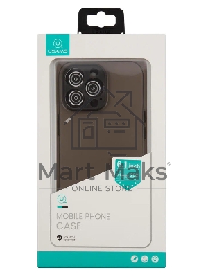 Чехол для Apple iPhone 13 Pro Usams US-BH778 черный (матовый) (УТ000028076)