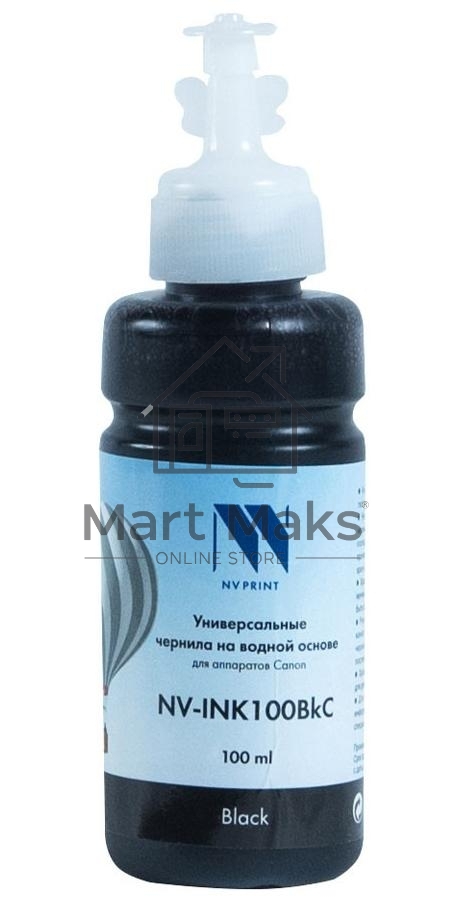 Чернила NV-INK100 черный универсальные на водной основе для аппаратов Canon (100 ml) (Китай)