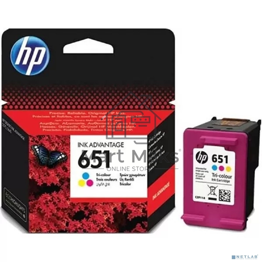 Картридж струйный HP 651 C2P10AE черный для HP DJ IA5575e (600стр.)