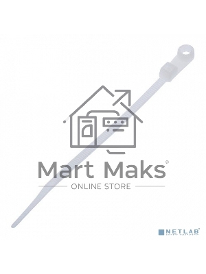 Стяжки NYTH-100х2,5 пластиковые с монтажным отверстием 100 мм х 2.5 мм (100 шт.)