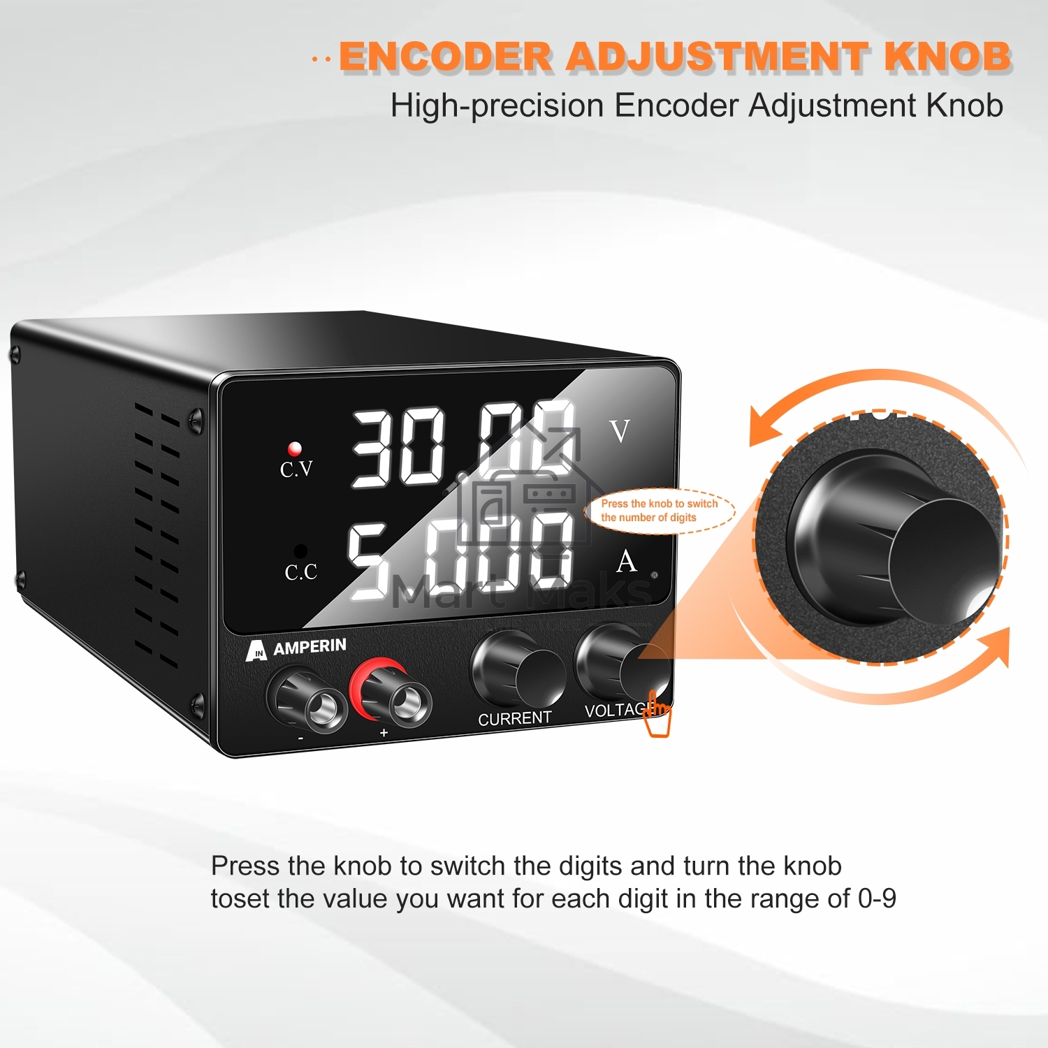 Лабораторный блок питания Amperin AI-F305 mini 30V, 5A, 0,15 кВт