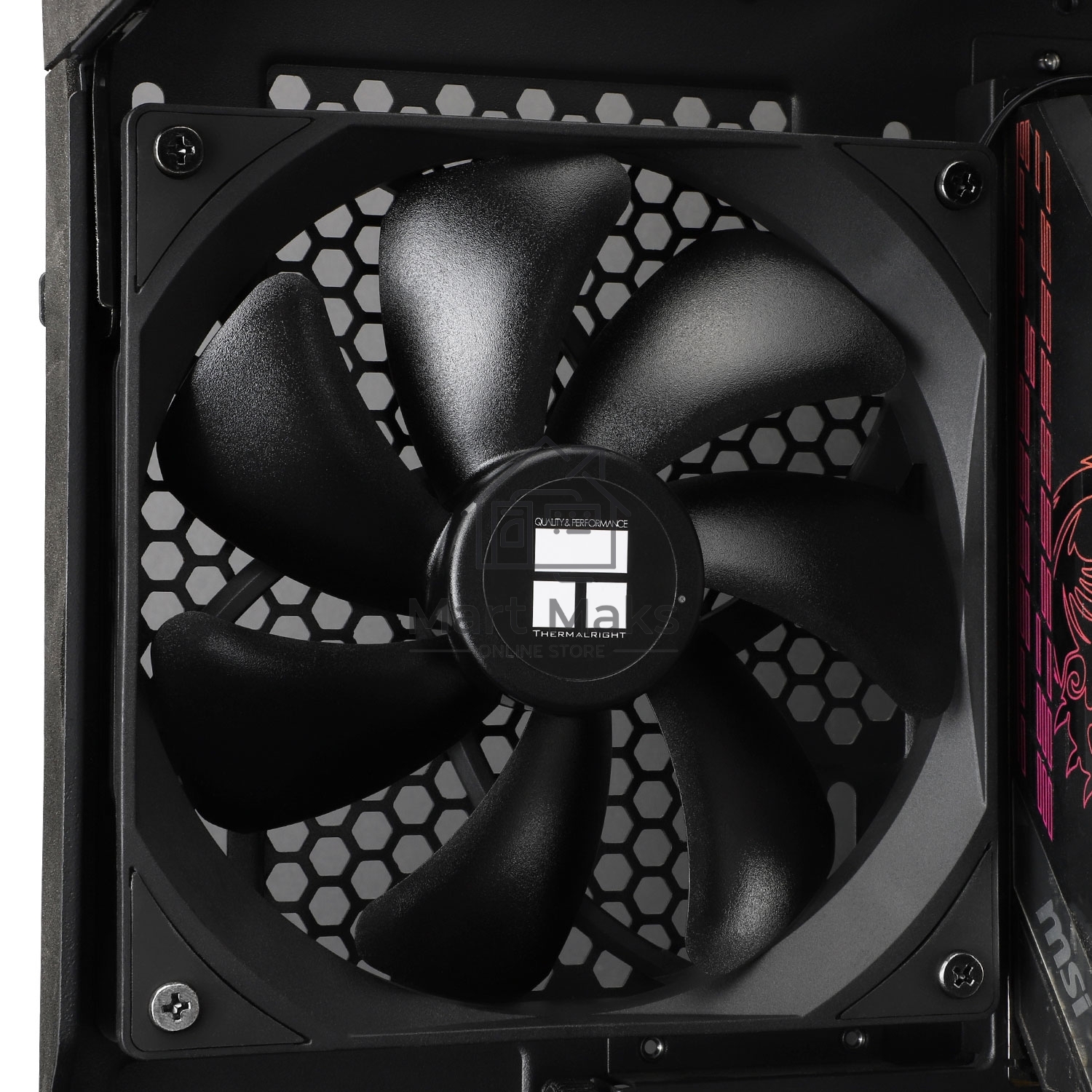 Кулер для корпуса Thermalright TL-C14C черный (140x140x25mm, 4-pin PWM, 75.8CFM, 26.4dBA, 1500RPM)