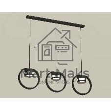Светильник Ambrella light XB9107154/3 SBK/FR черный песок/белый матовый GX53 (C9107, N8478)