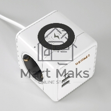 Розеточный блок 3-местный + 3 USB + беспроводная зарядка
