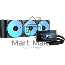 Система водяного охлаждения Deepcool LT360 Vision ARGB черный, алюминий/медь, 2500 об/мин, 33.66 дБ, 4 pin, 350 Вт
