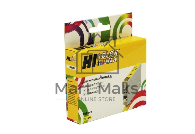 Картридж Epson Stylus C91/CX4300/T26/TX106/109 (Hi-Black) new, T09244A10/C13T10844A10, Y